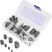 JUMPLAWN 50pcs Self Tapping Thread Repair Set for Stainless Steel Inserts Inner Thread Reinforcement Kit