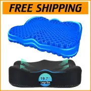 19.7in Portable Gel Seat Cushion – Breathable Support for Tailbone Pain Relief
