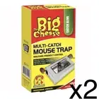 2x The Big Cheese Multi-Catch MOUSE TRAP , Traps 10 or More Mice in One Setting
