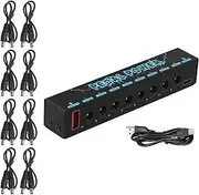 Ｓｉｍｈｏａ Guitars Power Supply Guitar Effector Power Supply for Charging Speaker, Musical Instruments Durable Guitar Pedals Power Supply