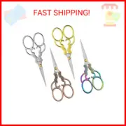4Pieces Sewing Embroidery Stork Scissors Stainless Steel Crane Shape Scissors Vi