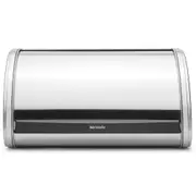 Brabantia Medium Roll Top Bread Bin Kitchen Bread Box Food Storage - Matte Steel