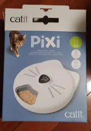 Catit PiXi Smart 6 Meal Cat Feeder - Automatic Wet Dry Food Ice pack remote New