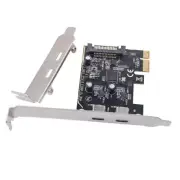 PCIe USB 3.2 GEN1 Card to 2 Port Type C ASM1042 Chip Expansion Card 5Gbps USB C