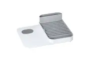 Vigar Rengo Dish Drying Rack & Cutlery Bucket Drainer Set Storage White Grey