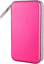 80 Capacity Heavy Duty CD/DVD Wallet Binder, Storage, Case, Bag, Holder, Booklet (Pink)