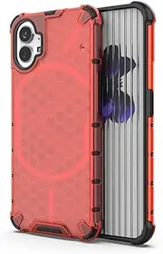 [HWPIVOX] Case for Nothing Phone 1, TPU Lining Pattern Phone Case, Four-Corner Airbag Protection and Anti-Fall Protection Phone Cover for Nothing Phone 1 Red