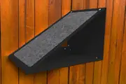 Skywalks Cat Scratcher & Ramp Black - Outdoor / Weatherproof