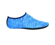 1 Pair Beach Socks Quick-Drying Anti Slip Lycra Men Women Surfing Swimming Shoes for Outdoor-Blue-2XL