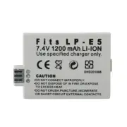 Battery for Canon LP-E5 EOS Rebel T1i XS XSi 450D 500D 1000D