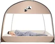 Ocastuted Travel Gnat Net - Breathable Net Tent | Portable Toddler Gnat Netting, Double Door Folding Mesh Bed Canopy for Bedroom Camping