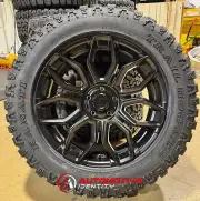 20x9 Arena A116 Cobra Black Wheels 33 Kanati AT Tires 6x135 Ford F150 Expedition