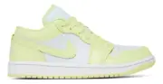 Nike Air Jordan 1 Low 'Lemonade' Pure Platinum/Citron Tint Women’s Size 11.5