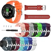 Watch Band for Garmin Forerunner 45/45S, Swim 2 Silicone Replacement Strap with Removal Tool Breathable Sport Band Wristband