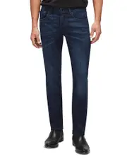 7 For All Mankind Slimmy Clean Pocket Slim Fit Jeans in Deep Blue