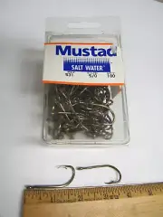Vintage 5/0 Mustad #531 Hook Made In Norway 100 ct