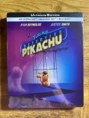 Pokemon Detective Pikachu w. Steelbook (4K UHD + 3D Blu-ray + Blu-ray) *NEW*