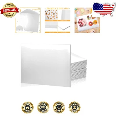Greaseproof 12-Pc Cake Boards with Glossy Finish for Perfect Sweet Presentations
