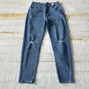 Levi’s SilverTab Mini Mom Jeans NWT size 14 Distressed Denim Adjustable Waist
