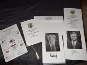 Commemorative Trump Vance Inauguration 2025 Invitation Program Map Package