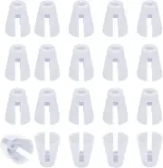 20Pcs White Plastic Coil Claw Thread Spool Cone Holder DIY Craft Overlocker