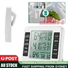 Wireless Fridge Thermometer Digital Freezer Alarm Gauge Home Monitor w/ Sensor