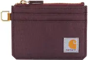 Carhartt Nylon Duck Zipper, wallet , color: Dark Red , size: One Size