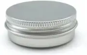 50-200PCS Durable Silver Aluminum Cosmetic Pot Lip Balm Jar Containers Empty ...