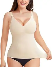 [Gotoly] Shapewear Tank Top for Women Tummy Control Shaping Camisole Tops Slimming Compression Cami Vest with Adjustable Straps