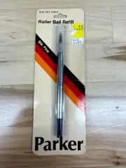 Vintage Parker Black Fine Roller Ball Pen Refill Item No. 30215