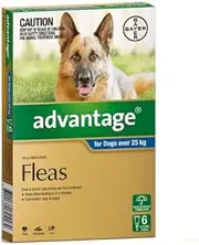 Advantage for Extra Large Dogs Over 25Kg Blue 6 Pack