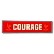 COURAGE BEER LED BAR LIGHT SIGN 240 VOLT 1200 MM X 300 MM FREE POST