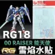 【鋼普拉】雪焰水貼 螢光版 BANDAI 鋼彈00 RG 1/144 #18 00 RAISER 能天使鋼彈 水貼紙