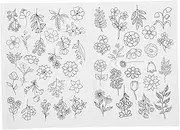 jojofuny 1Sheet Water Soluble Embroidery Stabilizer Cold Water Soluble Backing for Hand Sewing Machine Embroidery Easy to Cut for Custom Designs for Clothing Repairs