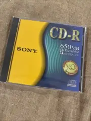 One Sony CD-R Recordable CD 650 MB 74 Minutes Compact Discs Sealed