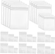 Operitacx 60pcs Transparent Jewelry Storage Pouches Self Sealing Bags for Necklaces Rings Earrings Compact and Portable for Easy Organization and Travel