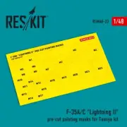 F-35 A/С "Lightning II" pre-cut Painting Masks for Tamiya kit 1:48 RSM48-0023
