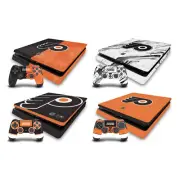 OFFICIAL NHL PHILADELPHIA FLYERS VINYL SKIN FOR PS4 SLIM CONSOLE & CONTROLLER