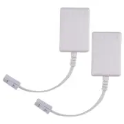 BT Plug To ADSL RJ11 Broadband Internet Microfilter Splitter 2 Pack, BT7083