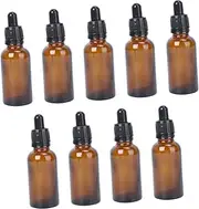 ERINGOGO Refillable Amber Bottles with Dropper Durable Essential Oil Containers for DIY Perfume Aromatherapy and Liquid Blends Travel