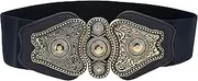 [BlackButterfly] Wide Elastic Stretch Vintage Antique Retro Buckle Belt