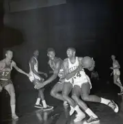 Boston Celtics Basketball Photo 1961 Celtic Sam Jones Driving