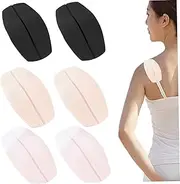 [AZIDWERYQ] 3 Pairs Bra Strap Cushion, Non-Slip Silicone Bra Strap Pads, Soft Flexible Lightweight Comfortable Practical Shoulder Pads for or Styles of Bras Cushion