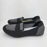 Clarks Carly Charm CLOUDSTEPPERS Women’s Size 9.5 W Black Grey Loafers Slip-On S