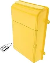 GARIOUANS Wall Mount Lockable Mailbox with Coded Lock Design for Home Office and Public Use for Secure Mail and Suggestion Storage