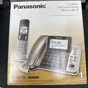 Panasonic KX-TGF350N Corded / Cordless Dect 1 Handset Landline Telephone,Champag