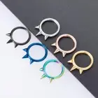 Cartilage Earring Spiked Septum Ring Nostril Piercing Surgical Steel###