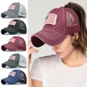 Polo Cotton Baseball Cap Ball Breathable Hat Adjustable Plain Washed Men