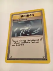 Trainer Energy Removal 92/102 Base Set Pokémon Card, Set Of 2, NOS