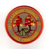 Sagamore Council Kokomo Indiana, 1973 Fall Camporee Patch